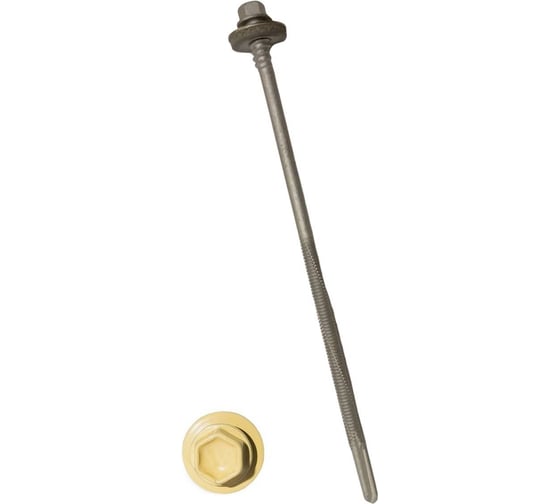 Изображение товара Саморез для сэндвич-панелей HARDWEX ТМ HWX16-P20-6.3/5.5x315 мм, св.№6, RUSPERT, RAL 1014, 50 шт. 5190024092022