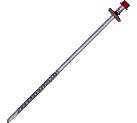 Изображение товара Саморез для сэндвич-панелей HARDWEX ТМ HWX16-P20-6.3/5.5x190 мм, св.№6, RUSPERT, RAL 3020, 50 шт. 5190002408821