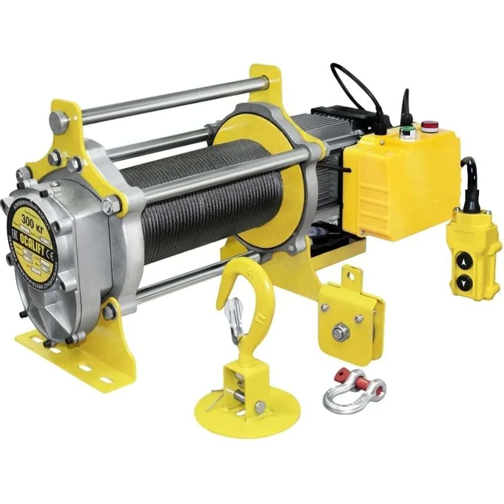 Изображение товара Строительная электролебедка OCALIFT TSA 300 кг 100 м 3кВт 220в профессиональная