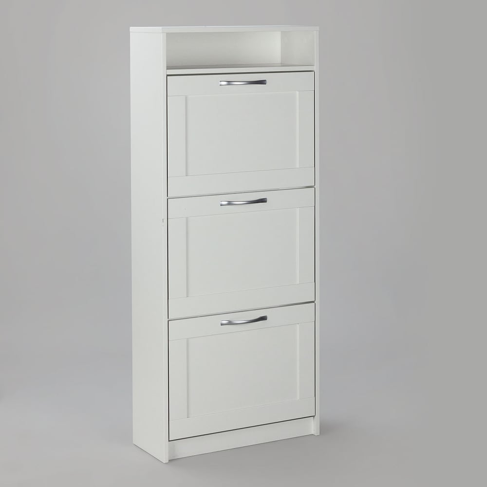 Изображение товара Тумба для обуви Гуд ЛАКК СИРИУС 60x25x142 см, белая 2.02.10.440.1