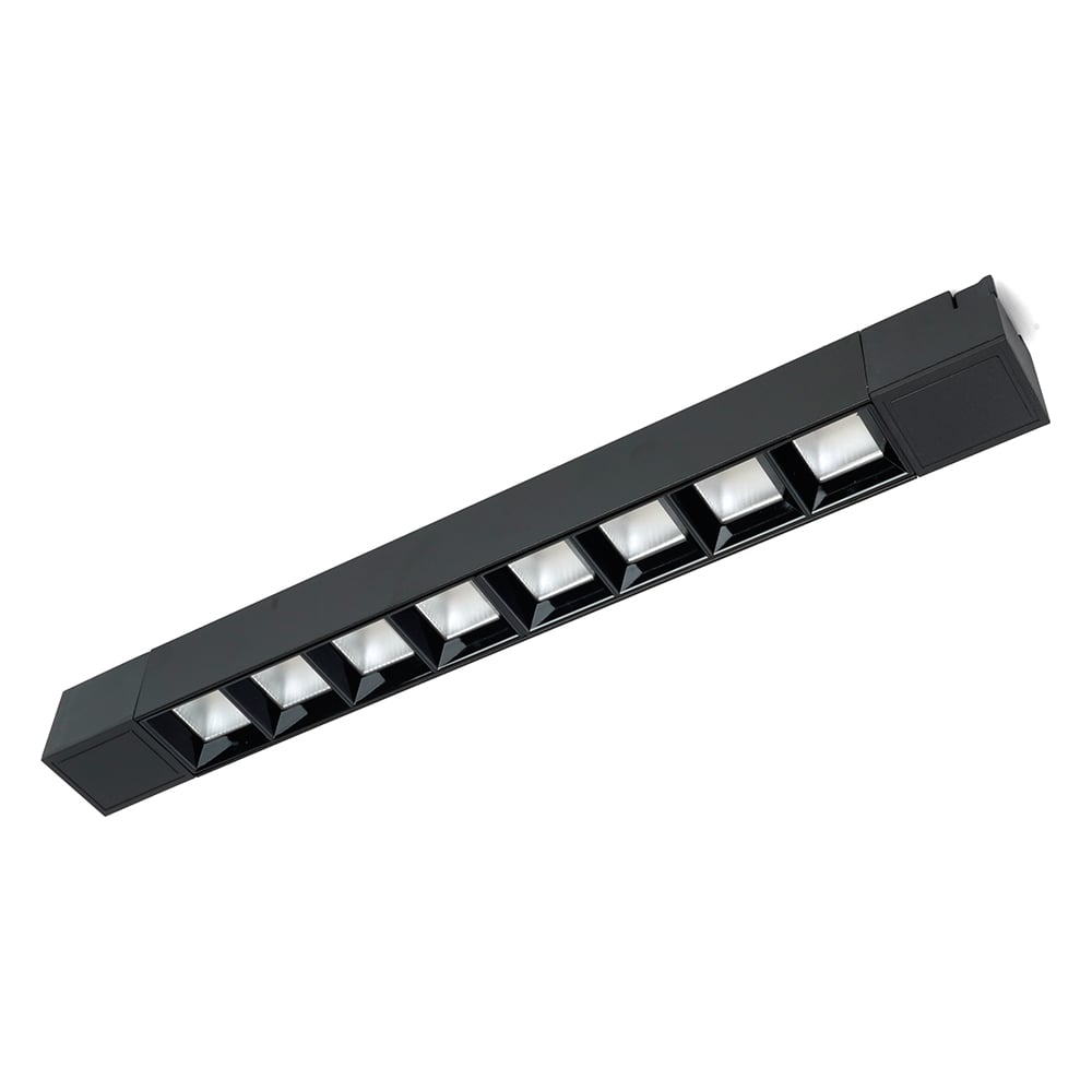 Светодиодный трековый однофазный светильник на шинопровод FERON, цвет черный 48372 AL130 - фото 1