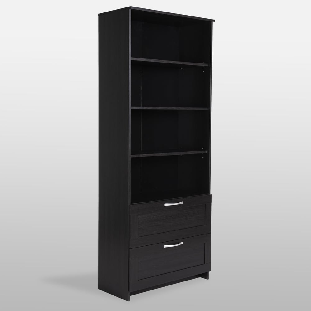 Изображение товара Стеллаж Гуд ЛАКК СИРИУС с 2 ящиками 78x34x190 см в цвете дуб венге