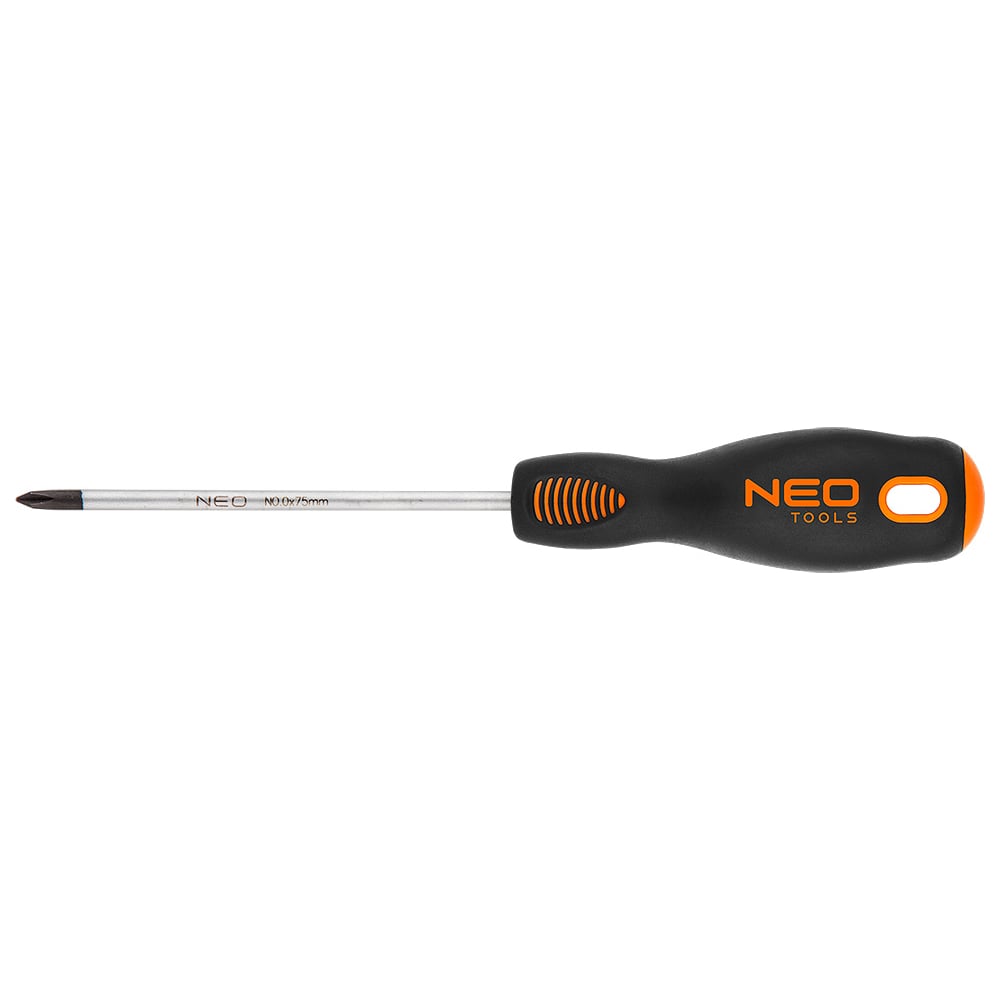 Изображение товара Отвертка Phillips NEO Tools PH0x75 мм 04-021 - бытовая отвертка