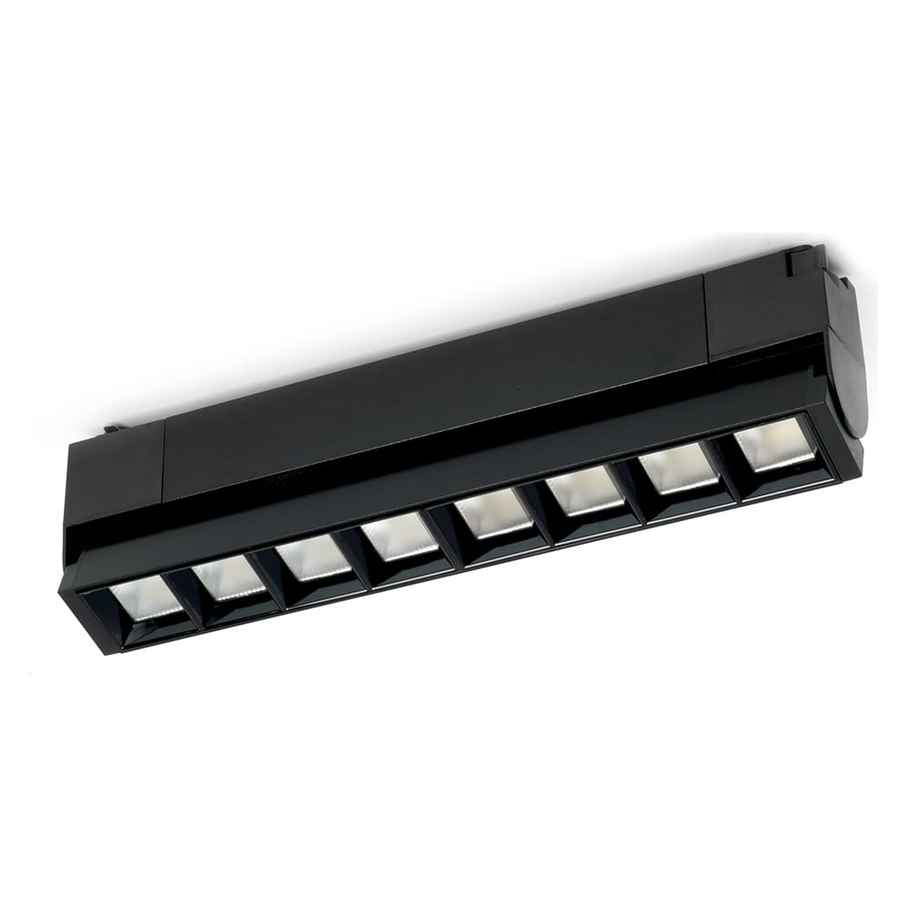 Светодиодный трековый однофазный светильник на шинопровод FERON шинопровод однофазный эра tr 200 1pt bk 2м