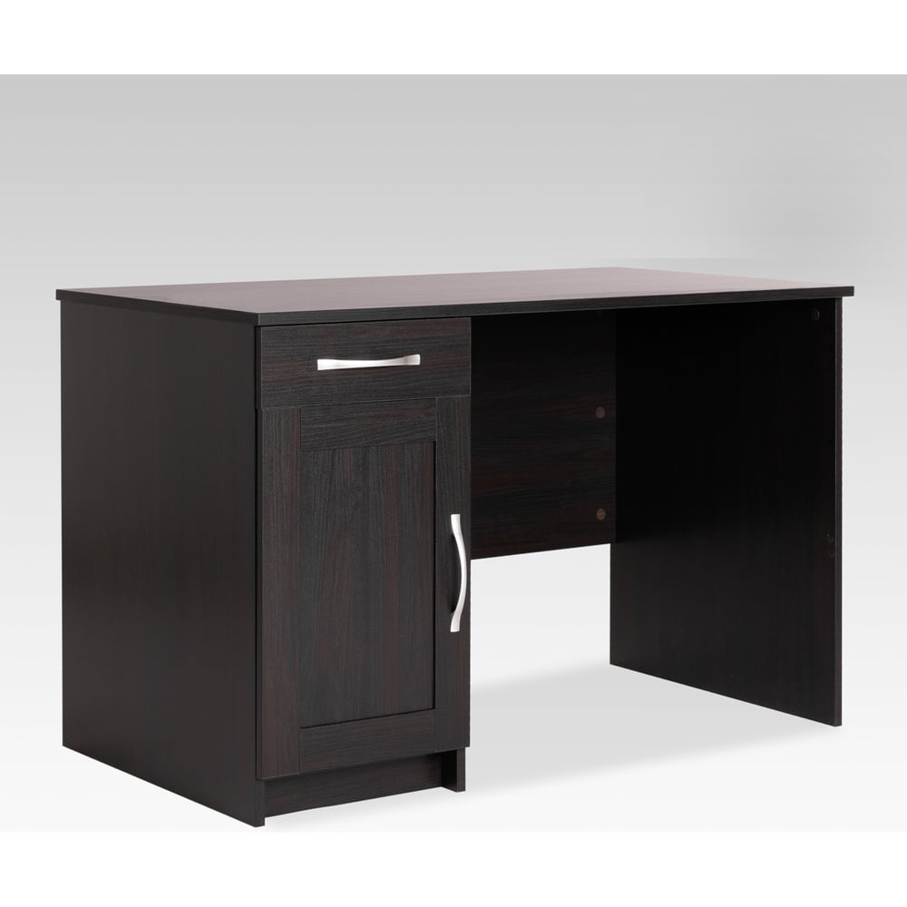 Изображение товара Письменный стол Гуд ЛАКК КАСТОР однотумбовый 115x65x75 см черный дуб венге