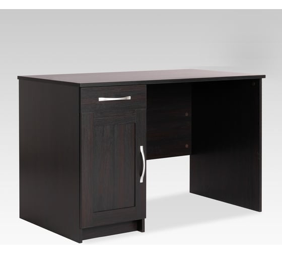 Изображение товара Письменный стол Гуд ЛАКК КАСТОР однотумбовый, 115x65x75 см, черный, дуб венге 2.03.06.030.5