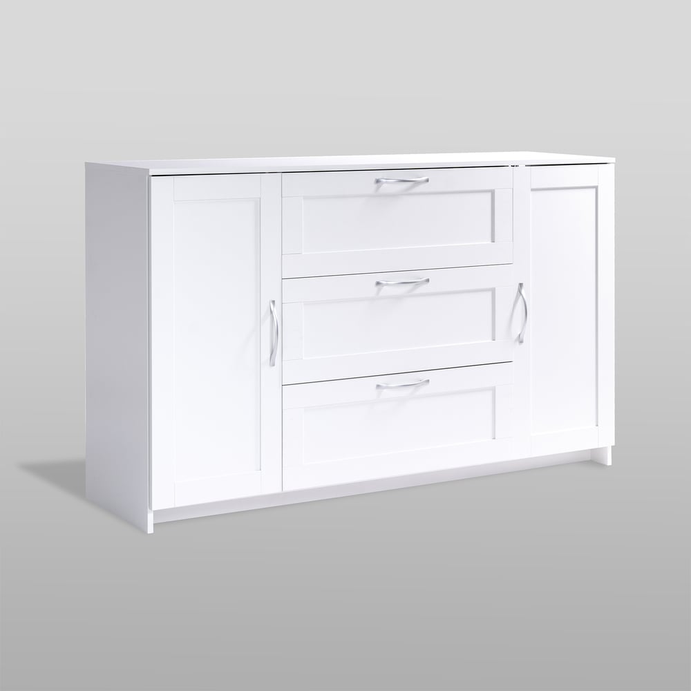 Изображение товара Тумба Гуд ЛАКК СИРИУС 2 двери 3 ящика белая 156x41x94 см мебель для хранения