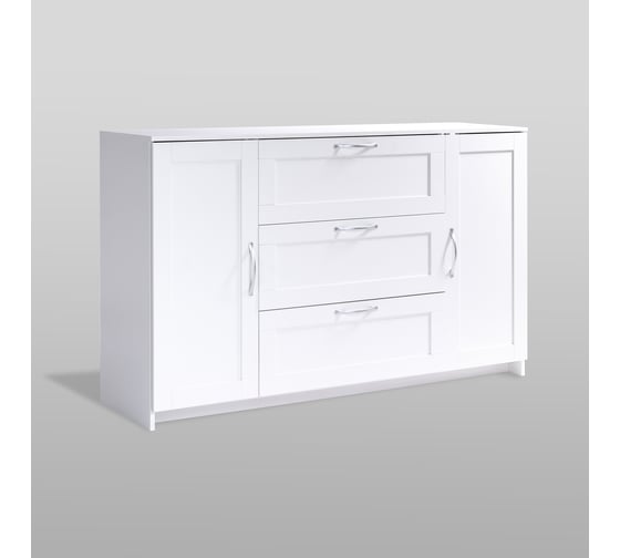 Изображение товара Тумба Гуд ЛАКК СИРИУС 2 двери и 3 ящика, 156x41x94 см, белая 2.02.03.290.1