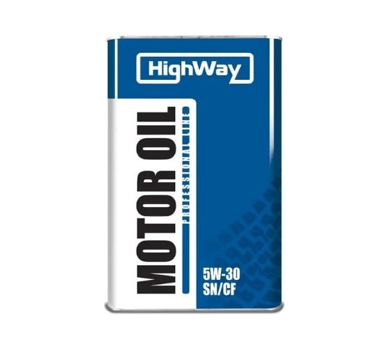 Изображение товара Моторное масло HighWay SN/CF, 5W30, полусинтетическое, 4 л 10036