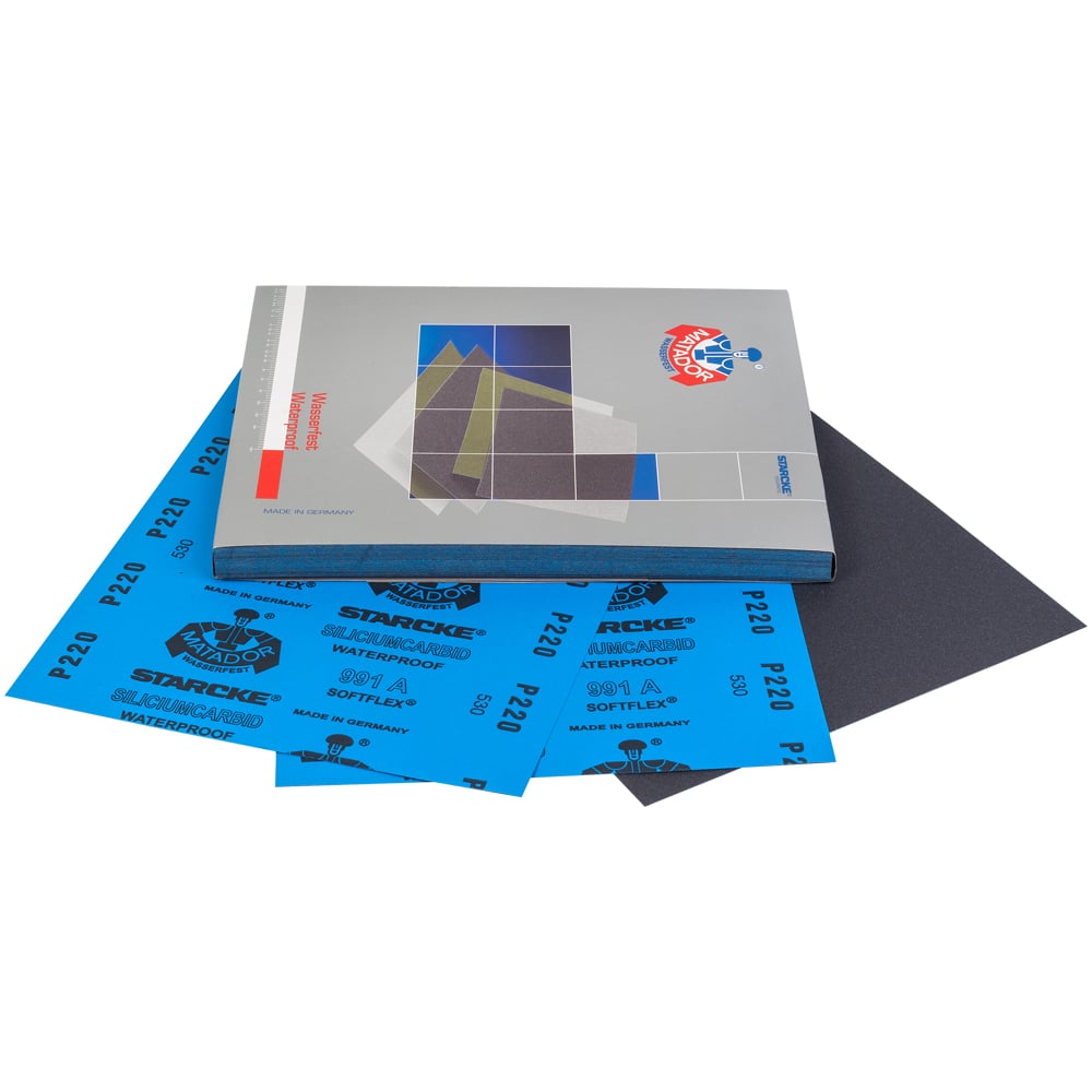 Изображение товара Водостойкая абразивная бумага STARCKE 991, 50 шт, Р220