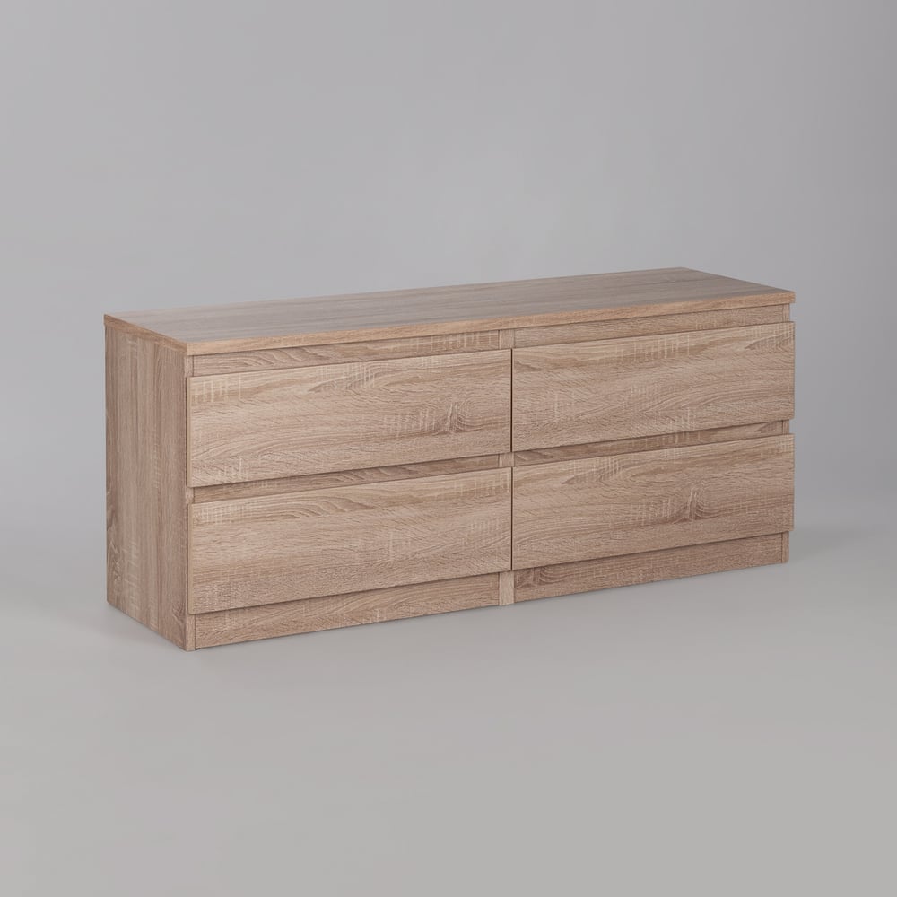 Изображение товара Тумба для ТВ Гуд ЛАКК КАСТОР с 4 ящиками 129x39x54 см