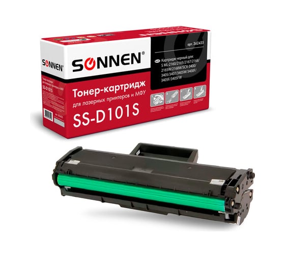 Изображение товара Лазерный картридж SONNEN SS-D101S для SAMSUNG ML2160-2168/SCX-3400/05-07, 362435