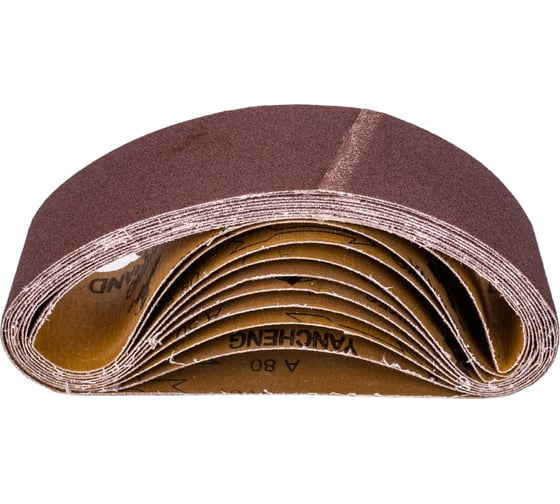 Изображение товара Лента шлифовальная (10 шт; 75х533 мм; P80) ПРАКТИКА 032-942