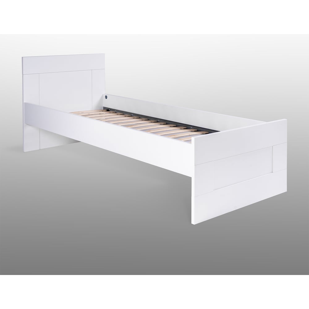 Изображение товара Кровать односпальная Гуд ЛАКК СИРИУС белая 205x86см стильная и функциональная