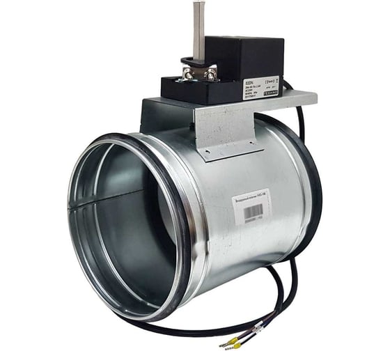 Изображение товара Заслонка регулирующая круглая TKD160-02DN/24V 160 мм с реверсивным электроприводом 2Нм, 24В, управление открыто/закрыто TECHNO 550162