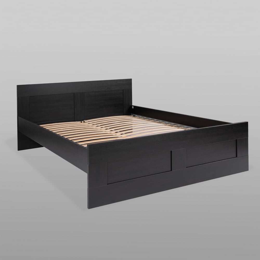 Изображение товара Кровать Гуд ЛАКК СИРИУС двуспальная черная с дубом венге