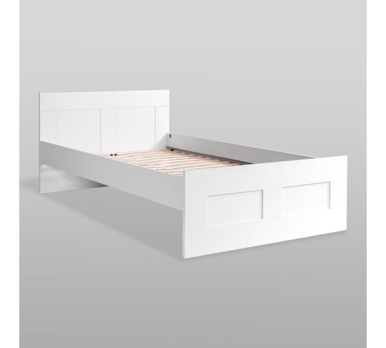 Изображение товара Кровать Гуд ЛАКК СИРИУС двуспальная, 205x126x82 см, белая 2.02.04.180.1