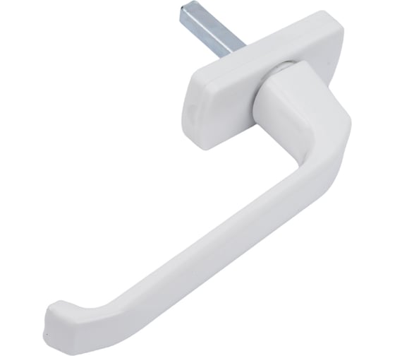 Изображение товара Оконная ручка для ПВХ СКОБЯНОЙ металл, белый, Хедер 009341