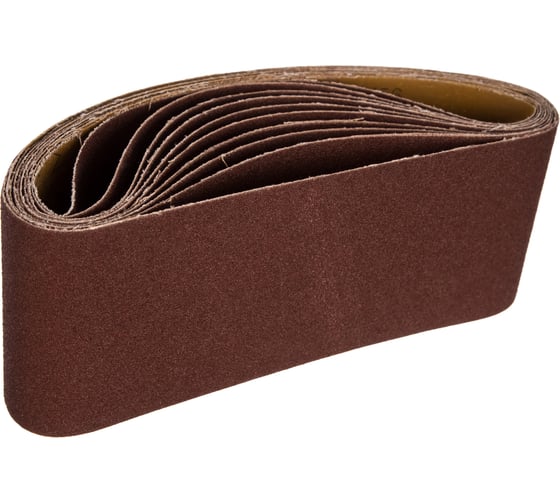 Изображение товара Лента шлифовальная (10 шт; 100х610 мм; P80) ПРАКТИКА 037-923