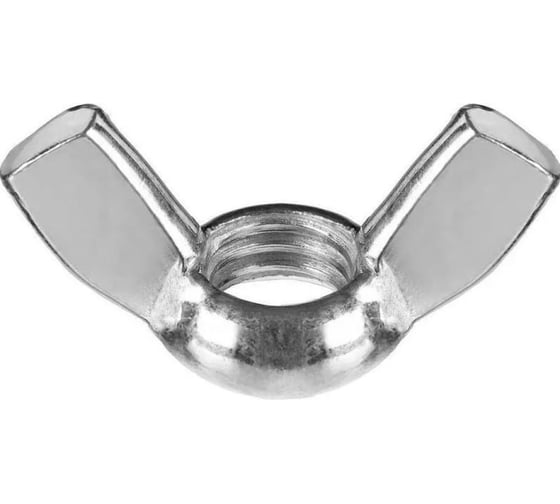 Изображение товара Барашковая гайка МЕТАЛЛСЕРВИС М6, DIN 315, цинк, 100 шт. 1241155