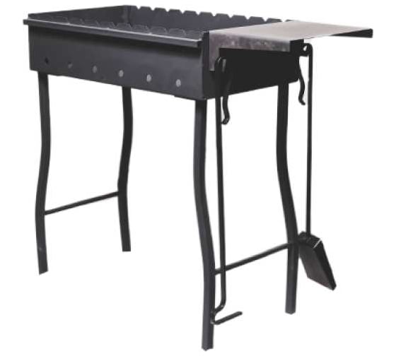Изображение товара Мангал ООО Агростройлидер ASL Premium в сборе, с совком и кочергой, 600x340x600x1.5 мм САД-16.05