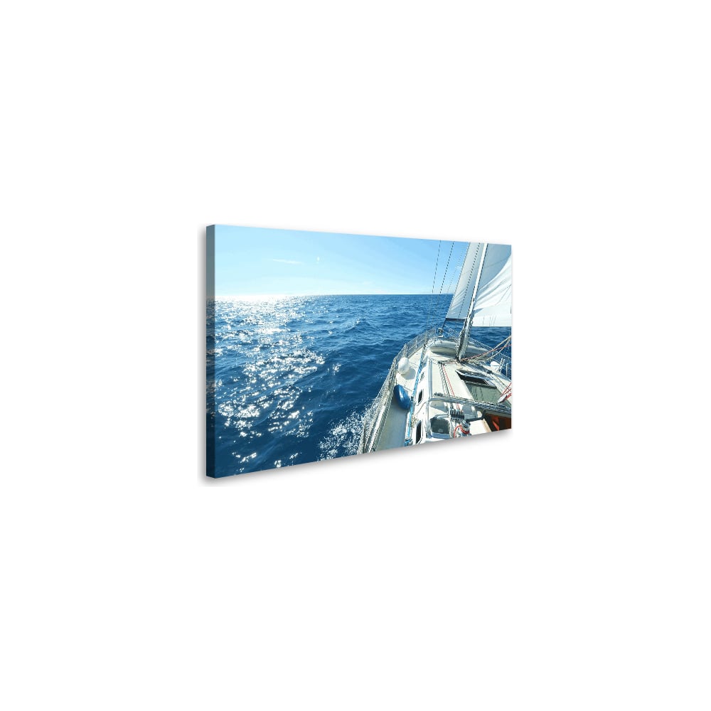 Постер (картина) Студия фотообоев открытка поздравляю яхта 12 5х19 4 см