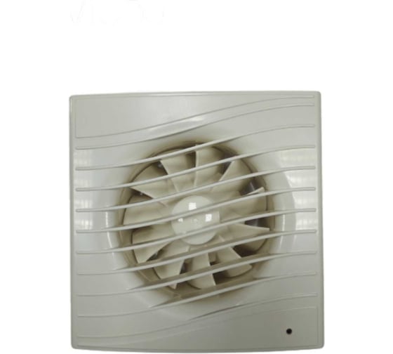 Изображение товара Осевой вытяжной вентилятор ВИЕНТО с обратным клапаном 130 м3, ВОЛНА, сл. кость, шарикоподшипник ВИЕНТО В100СК STILL ivory-B