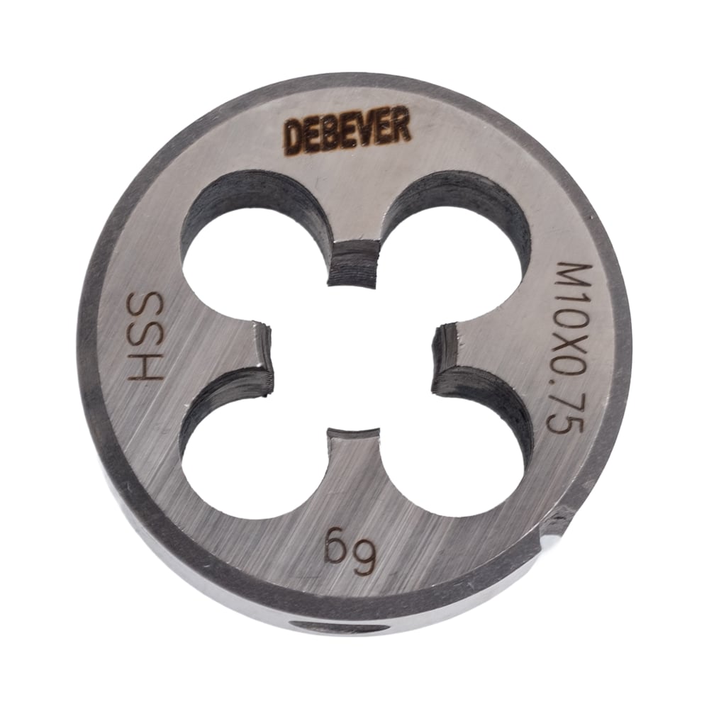 Изображение товара Круглая плашка Debever MF10х0.75 HSS DIN 223 для метрической резьбы