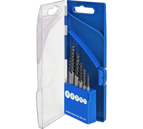 Изображение товара Набор для извлечения саморезов (5 шт) ПРАКТИКА 640-414