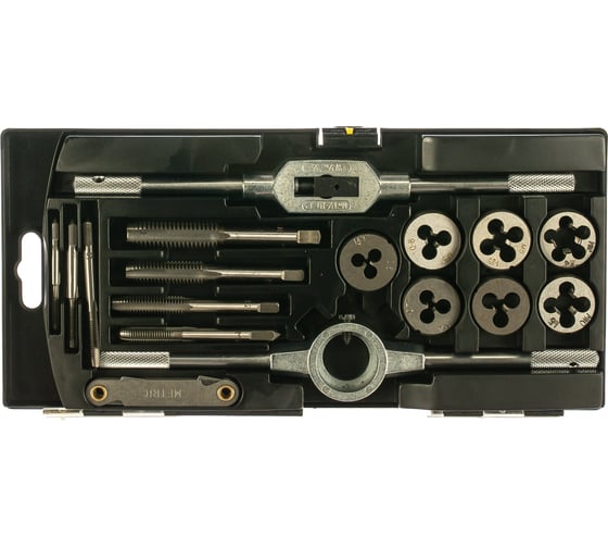 Изображение товара Набор метчиков и плашек (17 шт) ПРАКТИКА 779-462