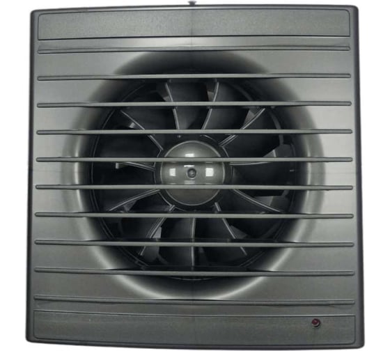 Изображение товара Осевой вытяжной вентилятор ВИЕНТО с таймером и датчиком влажности, малошумный, 130 м3, gray metal, шарикоподшипник ВИЕНТО 100СН STILL gray-B