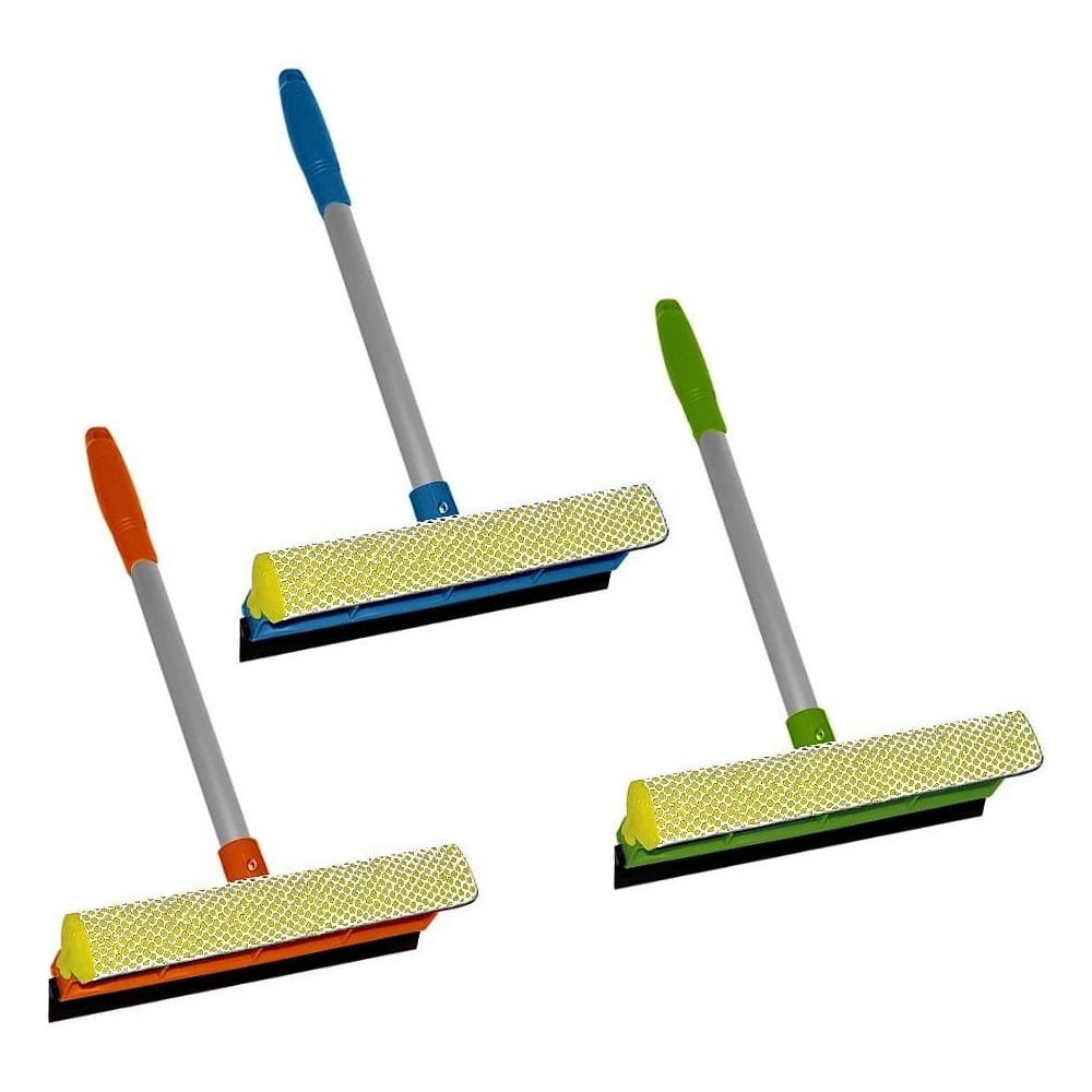 Изображение товара Щетка для окон МУЛЬТИДОМ с ручкой 43 см, 3 цвета YM58-129