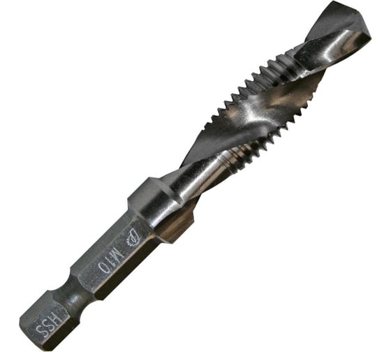 Изображение товара Сверло-метчик М10 (72 мм; HEX 1/4) ПРАКТИКА 775-013