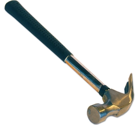 Изображение товара Молоток-гвоздодер SANTOOL с обрезиненной ручкой 450 гр 030802
