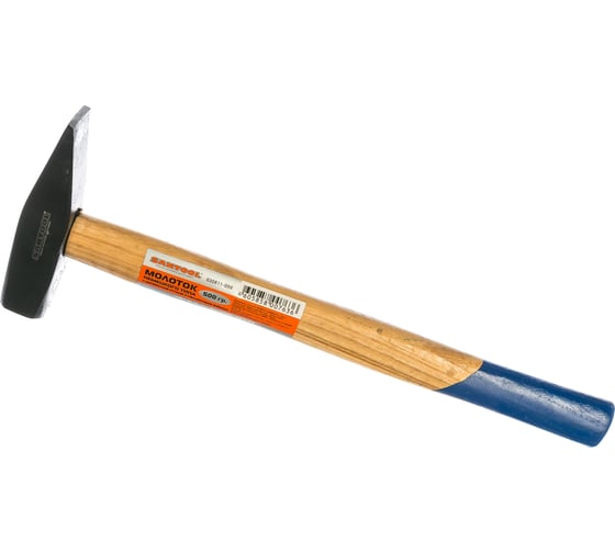 Изображение товара Молоток немецкого типа SANTOOL с квадратным бойком и деревянной ручкой 500 гр 030811-050