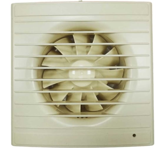 Изображение товара Осевой вытяжной вентилятор ВИЕНТО с таймером и датчиком влажности, малошумный, 130 м3, сл. кость ВИЕНТО 100СН STILL ivory