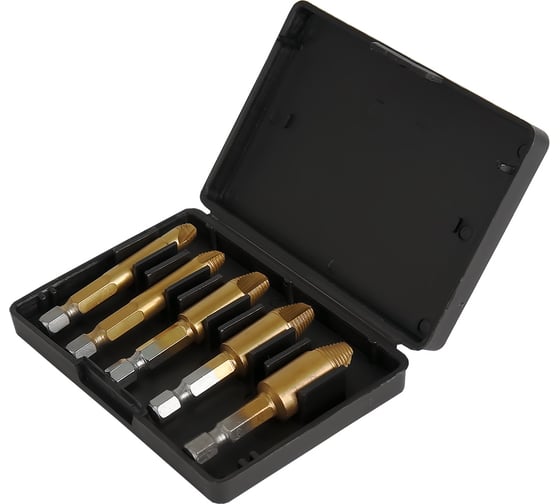 Изображение товара Набор экстракторов для извлечения поврежденных саморезов ПРАКТИКА 775-495