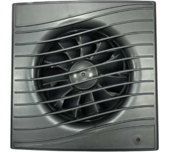 Изображение товара Осевой вытяжной вентилятор ВИЕНТО с таймером и датчиком влажности, малошумный, 130 м3, ВОЛНА, gray metal, шарикоподшипник ВИЕНТО В100СН STILL gray-B