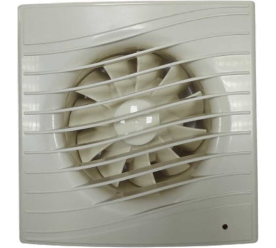 Изображение товара Осевой вытяжной вентилятор ВИЕНТО с таймером и датчиком влажности, малошумный, 30 м3, ВОЛНА, сл. кость, шарикоподшипник ВИЕНТО В100СН STILL ivory-B