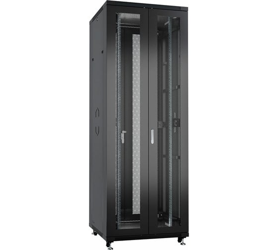 Изображение товара Телекоммуникационный напольный шкаф Cabeus 19" 42U цвет черный ND-05C-42U80/120-BK