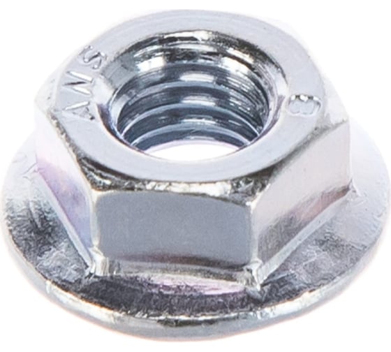 Изображение товара Гайка с фланцем МЕТАЛЛСЕРВИС М8, DIN 6923, цинк, 100 шт. 1241175