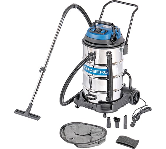Изображение товара Пылесос NORDBERG двухтурбинный 80л, 2400 Вт 01-00000353 NV82