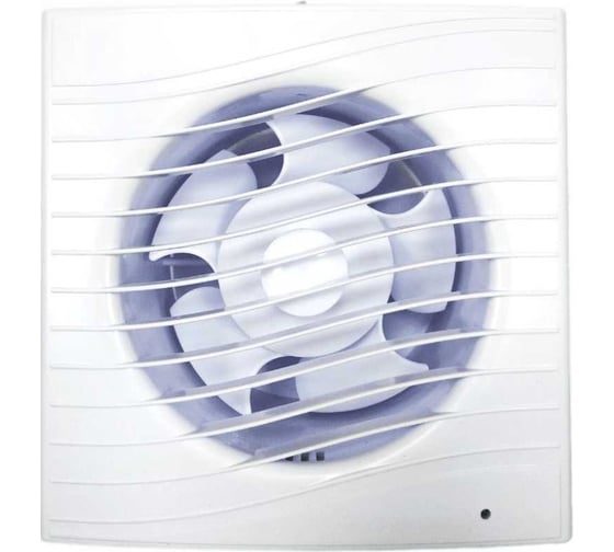 Изображение товара Осевой вытяжной вентилятор ВИЕНТО с таймером и датчиком влажности, малошумный, 240 м3, ВОЛНА, шарикоподшипник ВИЕНТО В125СН STILL-B