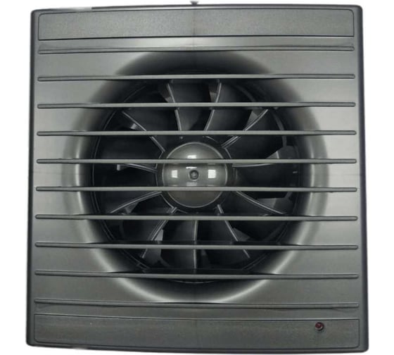 Изображение товара Осевой вытяжной вентилятор ВИЕНТО с таймером, малошумный, 130 м3, gray metal, шарикоподшипник ВИЕНТО 100СТ STILL gray-B