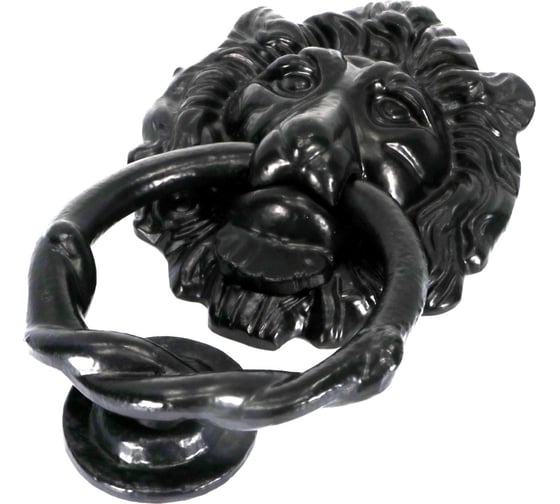 Изображение товара Дверная ручка-кольцо Левша коллекция L.Baskerville Lion LB-MI-316 черная У2-7069.Ч