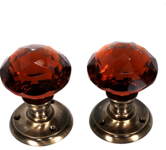 Изображение товара Дверные ручки Левша VETRO на розетке d60mm V105 бронза У2-1539.Бр