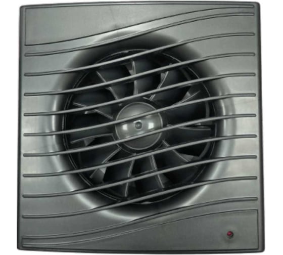 Изображение товара Осевой вытяжной вентилятор ВИЕНТО с таймером, малошумный, 130 м3, ВОЛНА, gray metal ВИЕНТО В100СТ STILL gray