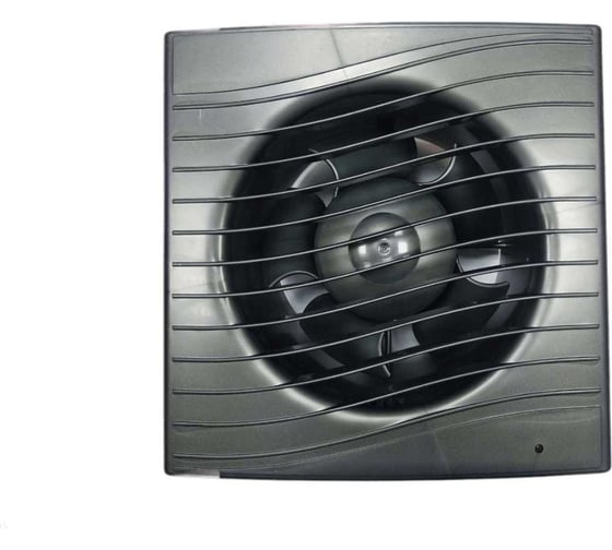 Изображение товара Осевой вытяжной вентилятор ВИЕНТО с таймером, малошумный, 240 м3, ВОЛНА, gray metal ВИЕНТО В125СТ STILL gray