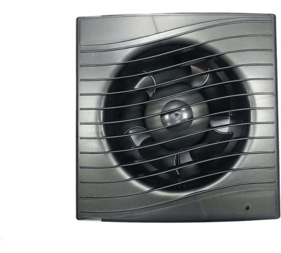 Изображение товара Осевой вытяжной вентилятор ВИЕНТО с таймером, малошумный, 240 м3, ВОЛНА, gray metal, шарикоподшипник ВИЕНТО В125СТ STILL gray-B