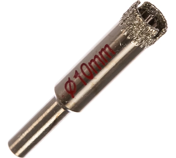 Изображение товара Коронка алмазная по стеклу и керамике (2 шт; 10 мм) ПРАКТИКА 777-246